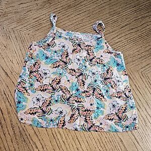 Butterfly tank top shirt girls size L Epic Threads